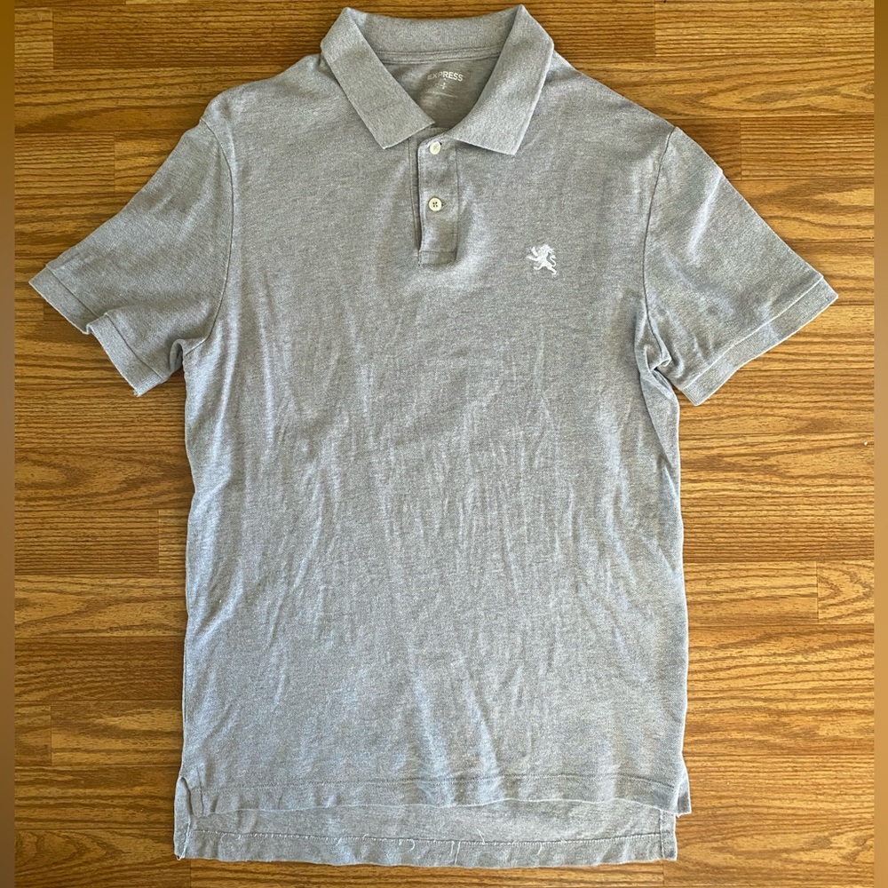 Grey Express polo size small